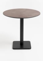 Brest table de bistrot stone rust D80cm