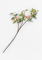 Peach spray fleur artificielle H85cm