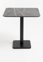 Brest bistrotafel marble light grey 75x75cm