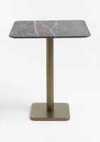 Brest Stehtisch marble light grey 75x75cm