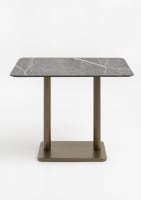 Brest table de bar marble light grey 120x75cm