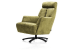 fauteuil met draaivoet - rvs of zwart metaal