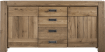 dressoir 185 cm - 2-deuren + 3-laden