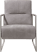 fauteuil avec accoudoir en inox