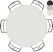 bartafel - rond - 150 cm (hoogte: 92 cm)