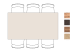 bartafel 190 x 100 cm (hoogte: 92 cm)