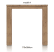 bartafel 260 x 110 cm - aad