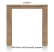 uitschuif-bartafel 140 (+ 60) x 90 cm - aad