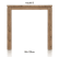 bartafel 120 x 90 cm - ben