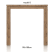bartafel 180 x 90 cm - ben