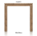 bartafel 200 x 100 cm - ben