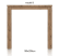 bartafel 220 x 100 cm - ben