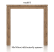 tresentisch ausziehbar 140 (+ 60) x 90 cm - ben