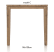 bartafel 120 x 90 cm - cor