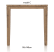 bartafel 140 x 90 cm - cor