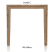 bartafel 160 x 90 cm - cor