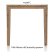 uitschuif-bartafel 160 (+ 60) x 140 cm - cor