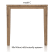 tresentisch ausziehbar 140 (+ 60) x 90 cm - cor