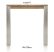 table de bar 120 x 90 cm - dirk