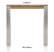 bartafel 140 x 90 cm - dirk
