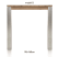 bartafel 160 x 90 cm - dirk
