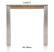 bartafel 180 x 90 cm - dirk