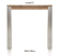 table de bar 140 x 140 cm - dirk
