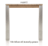 table de bar a rallonge 160 (+ 60) x 140 cm -dirk