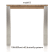 table de bar a rallonge 200 (+ 60) x 100 cm - dirk