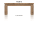 table basse 140 x 70 cm - ben