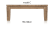 table basse 120 x 90 cm - cor