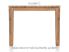 table a rallonge 160 (+ 60) x 140 cm - cor
