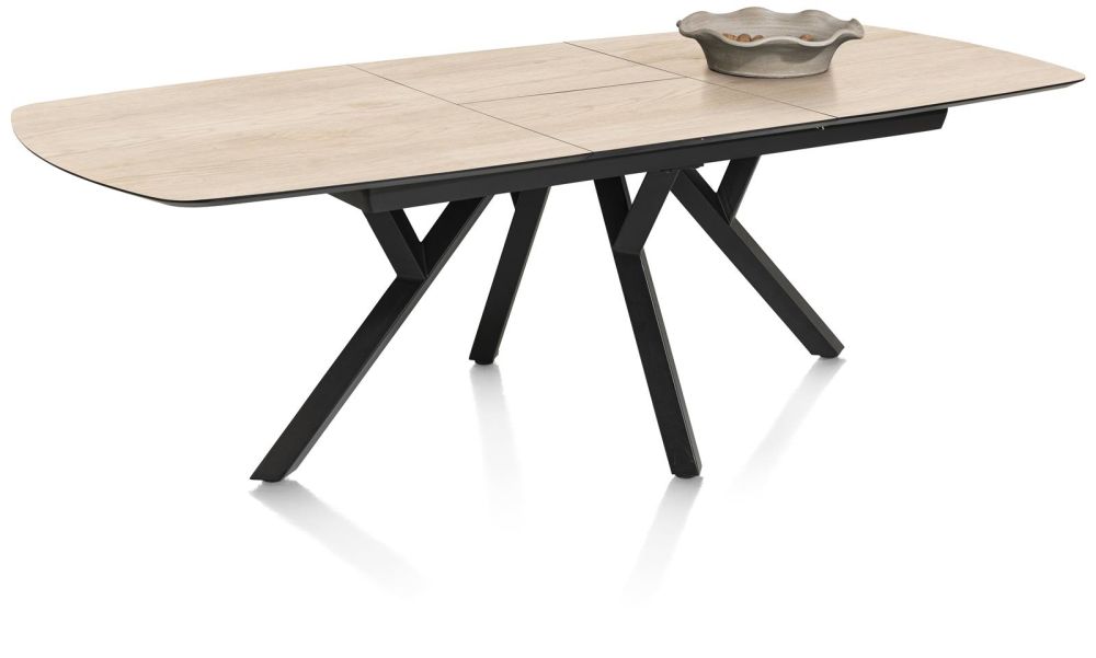 Minato, Uitschuiftafel - Ovaal - 180 (+ 60) X 110 Cm. - Light Natural Oak