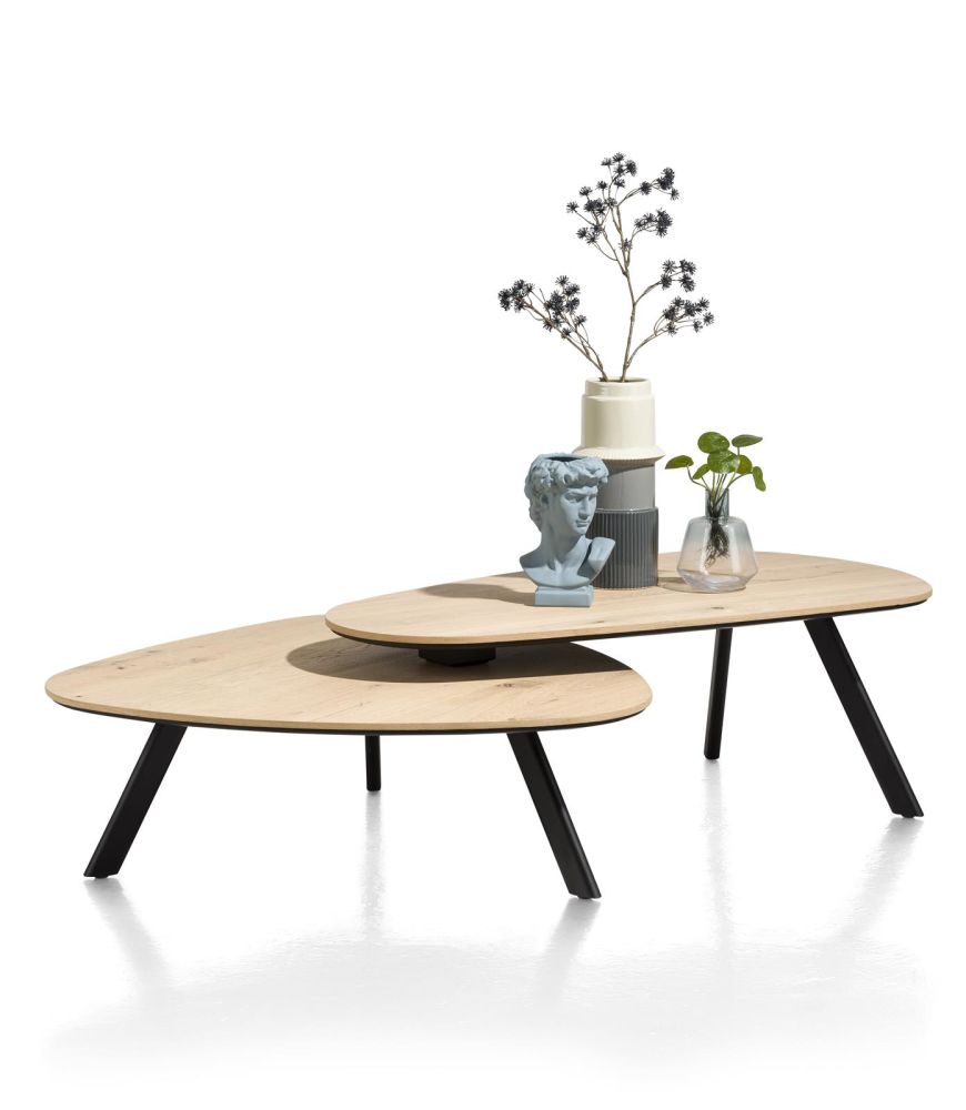 Livada, Salontafelset - 90 X 90 Cm + 110 X 60 Cm - Natural