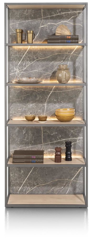 Helsinki, Boekenkast 80 Cm. - 5-Niches (+ LED)