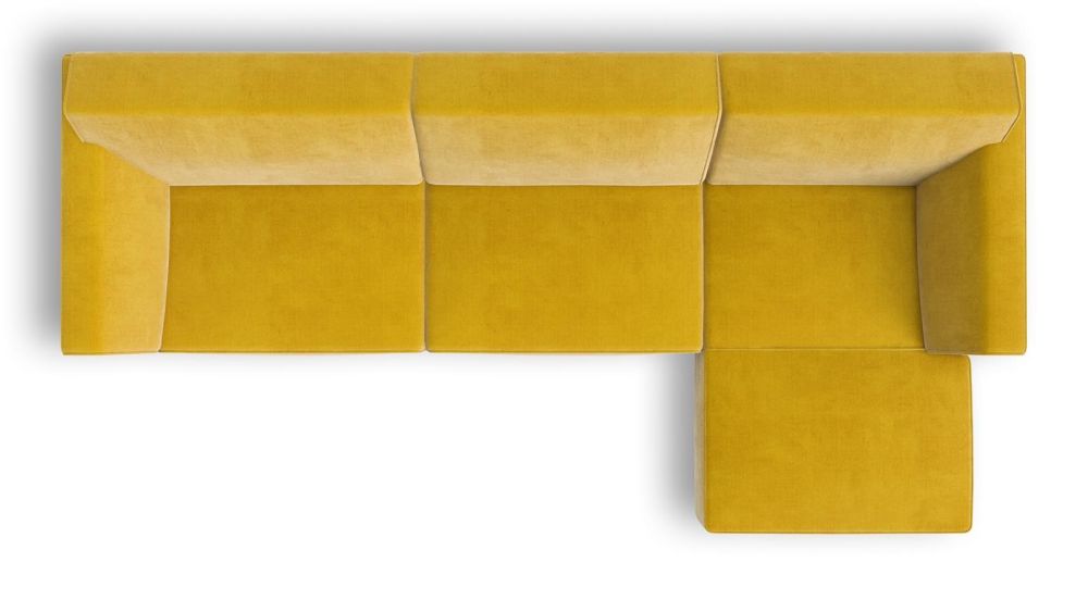 Novara, 3-Zits + Longchair Rechts