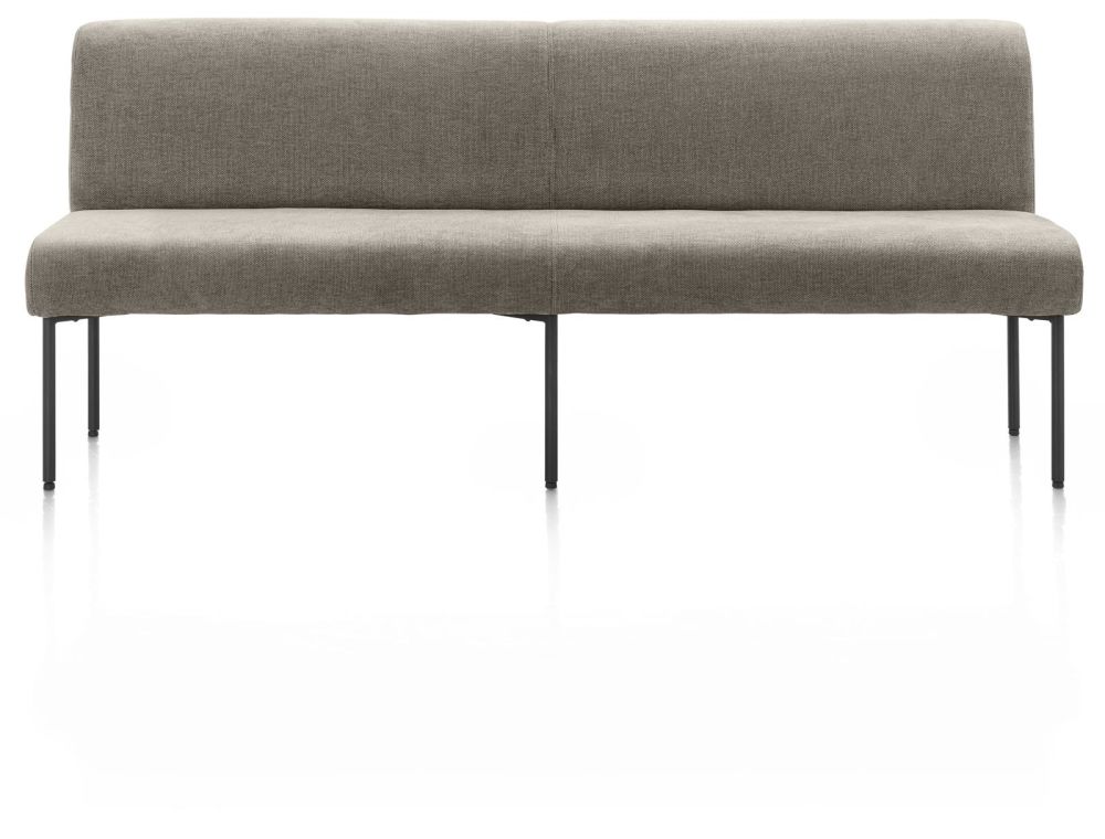 Reverso, Eetkamerbank 200 Cm - Pocket - Stof Livigno - Bruin