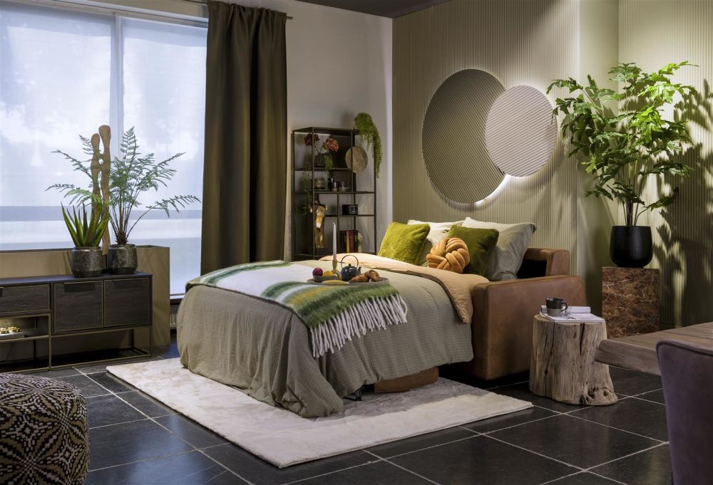 Veymont, 2.5-Zits Slaapbank 140 Cm - Stof Secilia