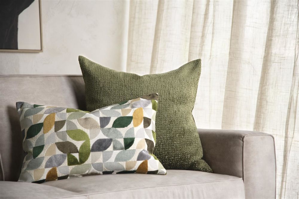 Beautiq - Chic Kussen 60X60cm - Olijf