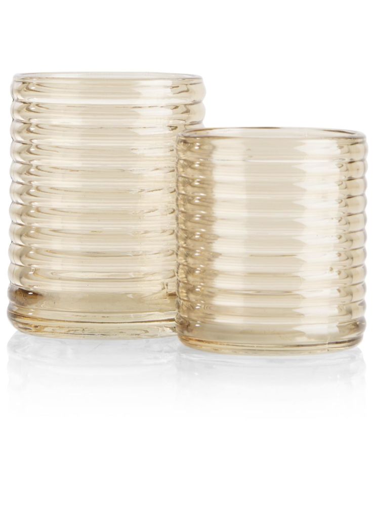 Lola Theelicht H8cm - Beige