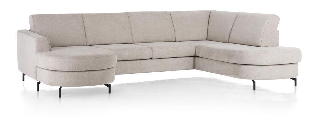 Alcona, 3-Zits Zonder Armen Inclusief Longchair Links (1-Arm)