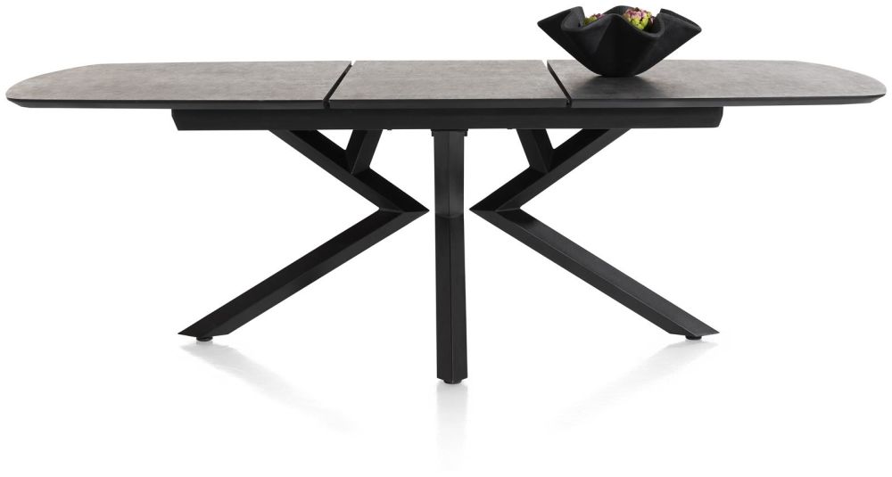 Masura, Uitschuiftafel Ovaal - 180 (+ 60) X 110 Cm - Antraciet