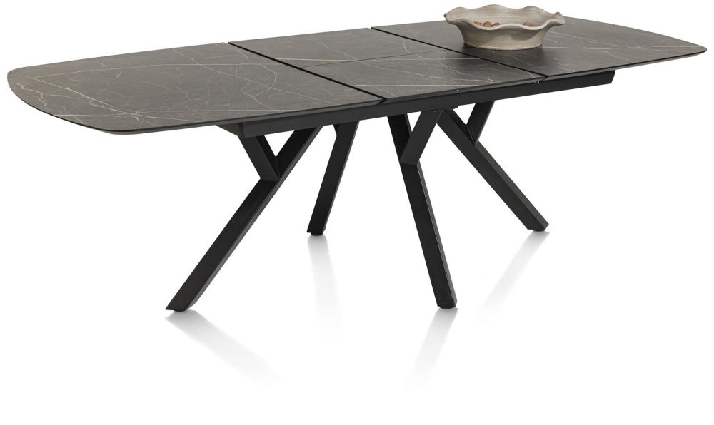 Minato, Uitschuiftafel - Ovaal - 180 (+ 60) X 110 Cm. - Onyx