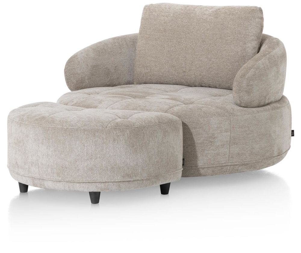 Borgia, Draaifauteuil - Rond 130 Cm