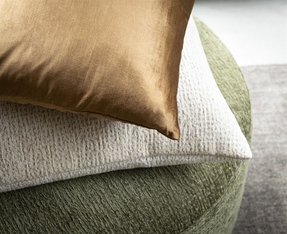 Beautiq - Chic Poef - Rond 80 Cm - Olijf