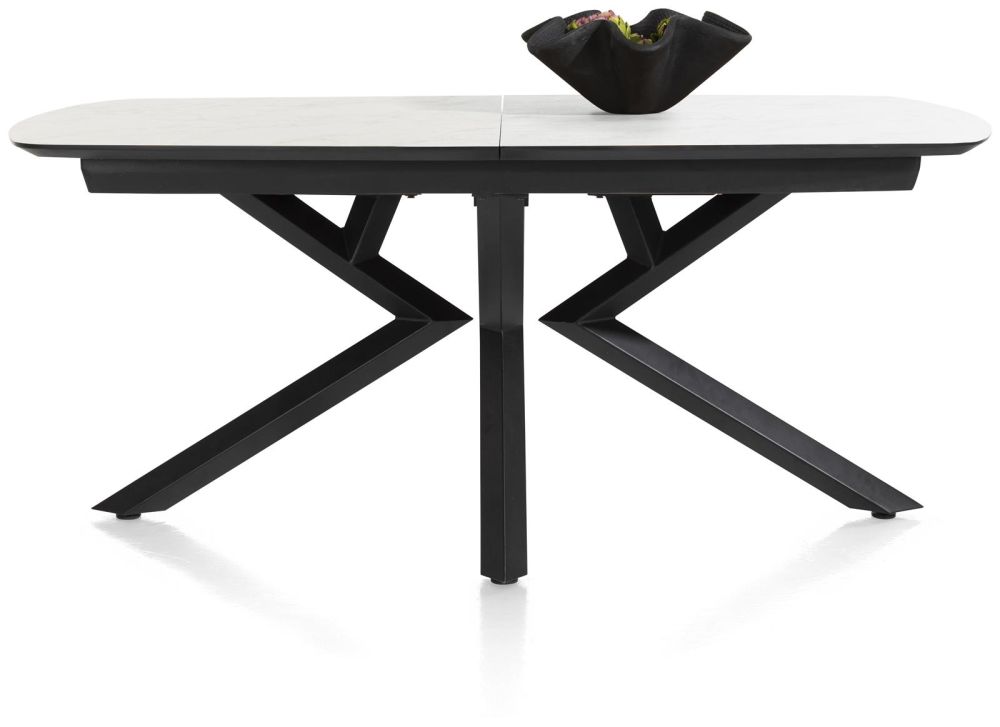 Masura, Uitschuiftafel Ovaal - 180 (+ 60) X 110 Cm - Wit