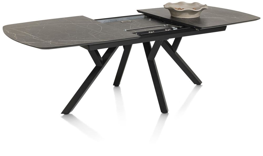 Minato, Uitschuiftafel - Ovaal - 180 (+ 60) X 110 Cm. - Onyx