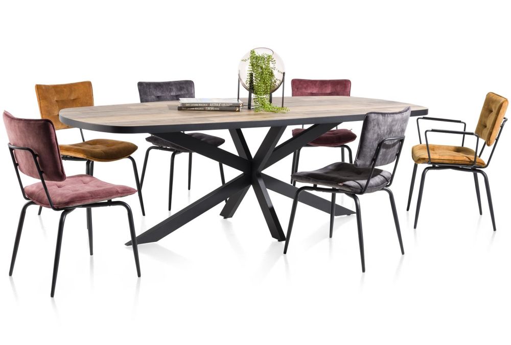 Avalox, Eetkamertafel Ovaal 180 X 110 Cm