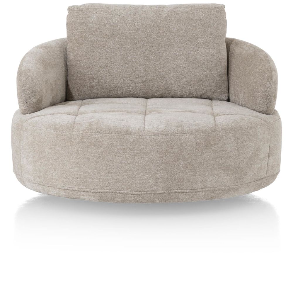 Borgia, Draaifauteuil - Rond 130 Cm