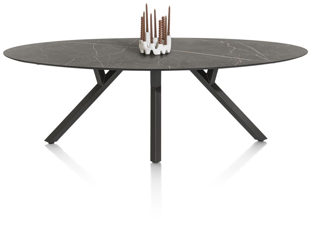 Minato, Eetkamertafel - Ellips - 240 X 110 Cm. - Onyx